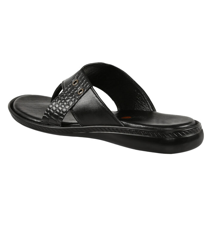 Black Leather Slippers - Image 6