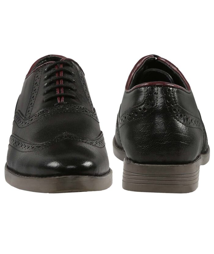 Black Leather Brogues - Image 3