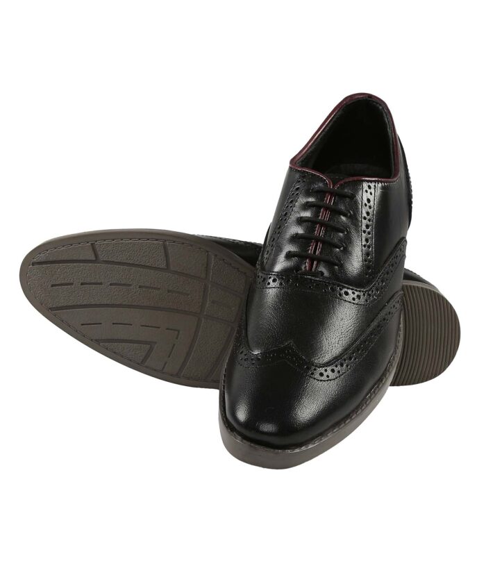 Black Leather Brogues - Image 5