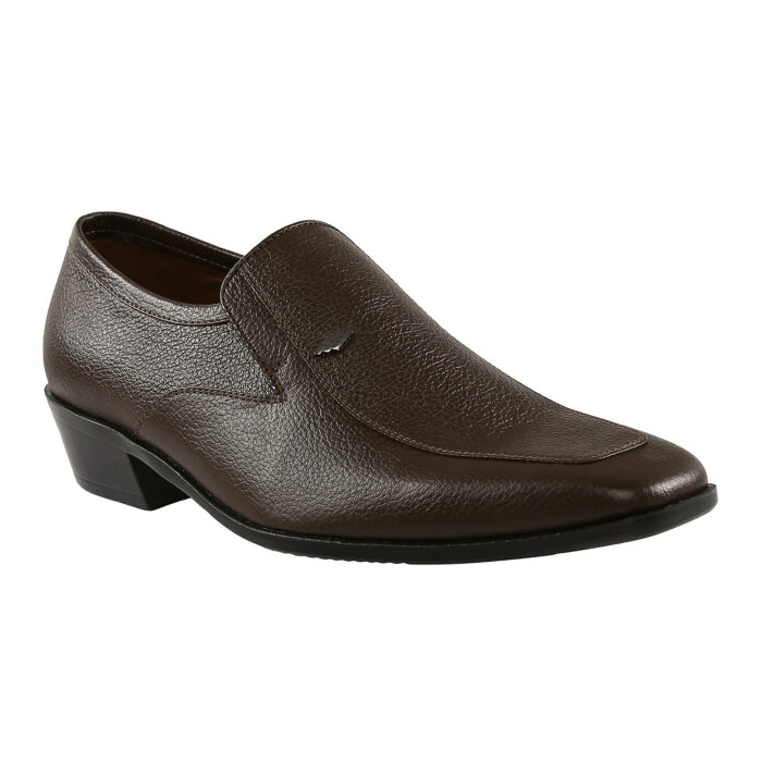 Brown Leather Slip On Shoes