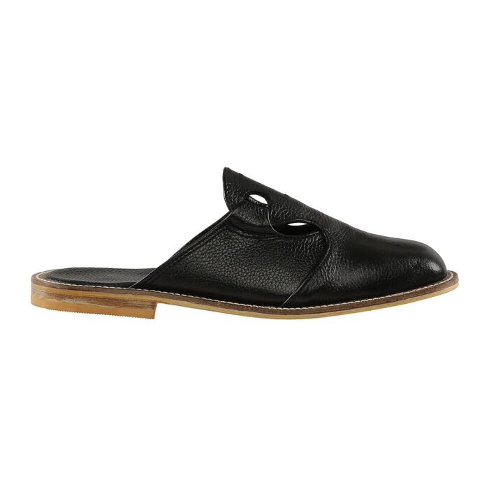 Black Leather Sole Sandals - Image 2