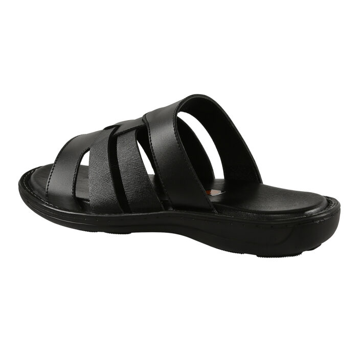 Black Leather Sandals - Image 6