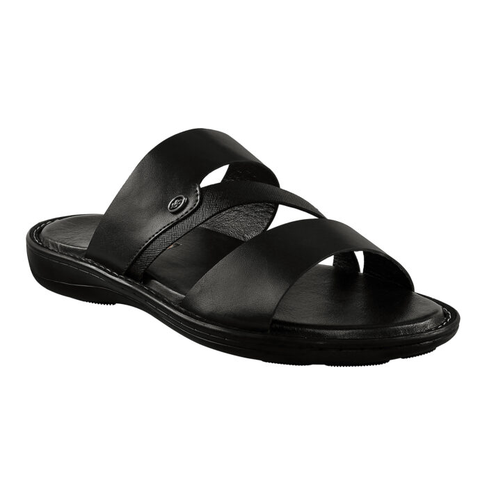 Black Leather Sandals