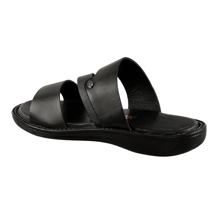 Black Leather Sandals - Image 6