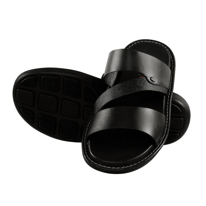 Black Leather Sandals - Image 7