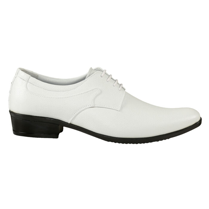 White Leather Lace Ups - Image 2