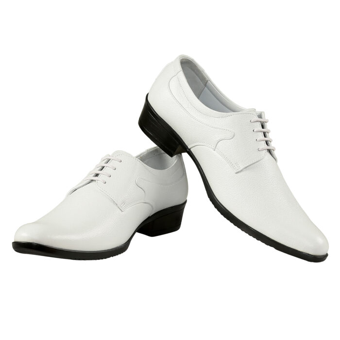 White Leather Lace Ups - Image 5