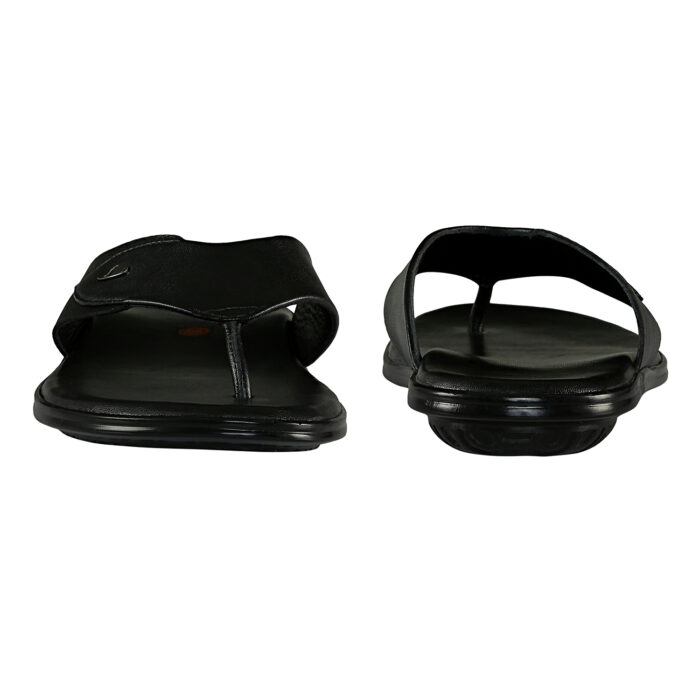 Black Leather Sandals - Image 3