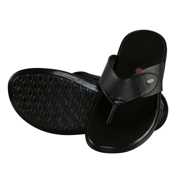 Black Leather Sandals - Image 5