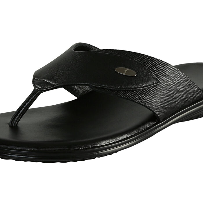 Black Leather Sandals - Image 6