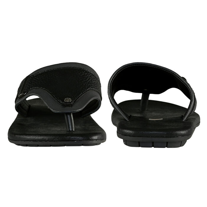 Black Leather Slippers - Image 3