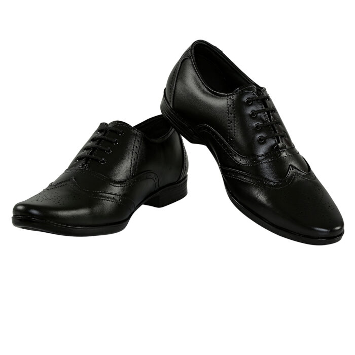 Black Leather Brogues - Image 5