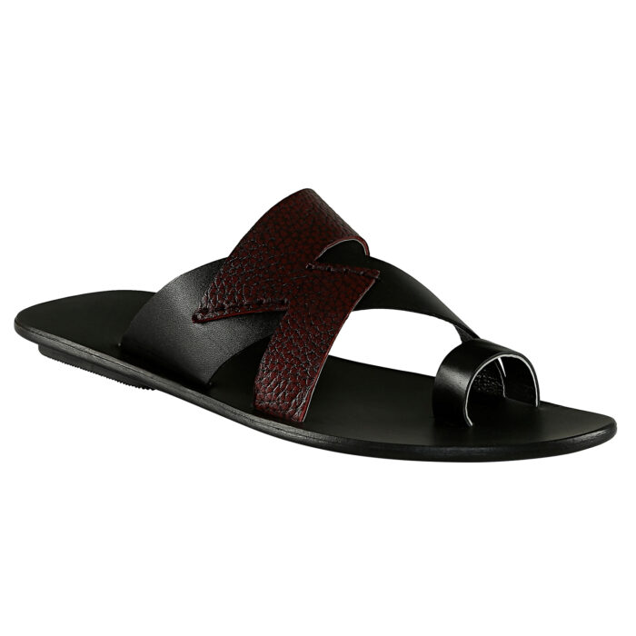 Black Leather Sole Sandals