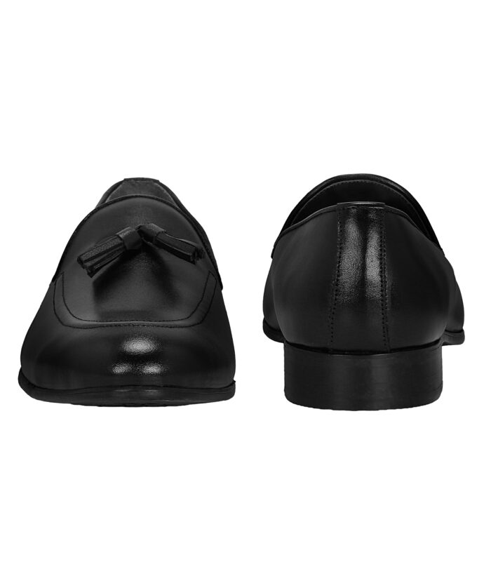 Black Leather Sole Slip Ons (Item 4423) - Image 3