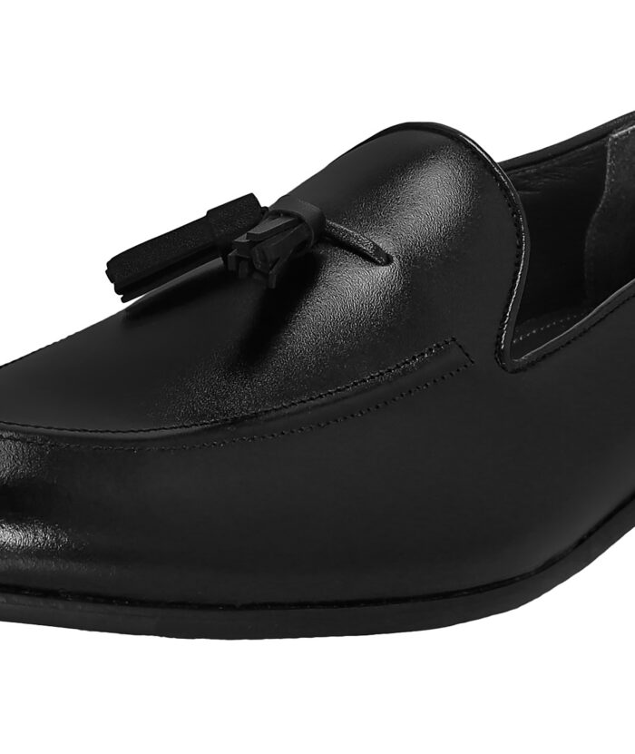 Black Leather Sole Slip Ons (Item 4423) - Image 6