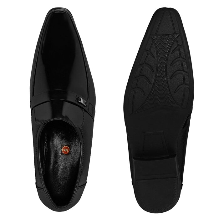 Black Leather Formal Shoes (Item 3500) - Image 2