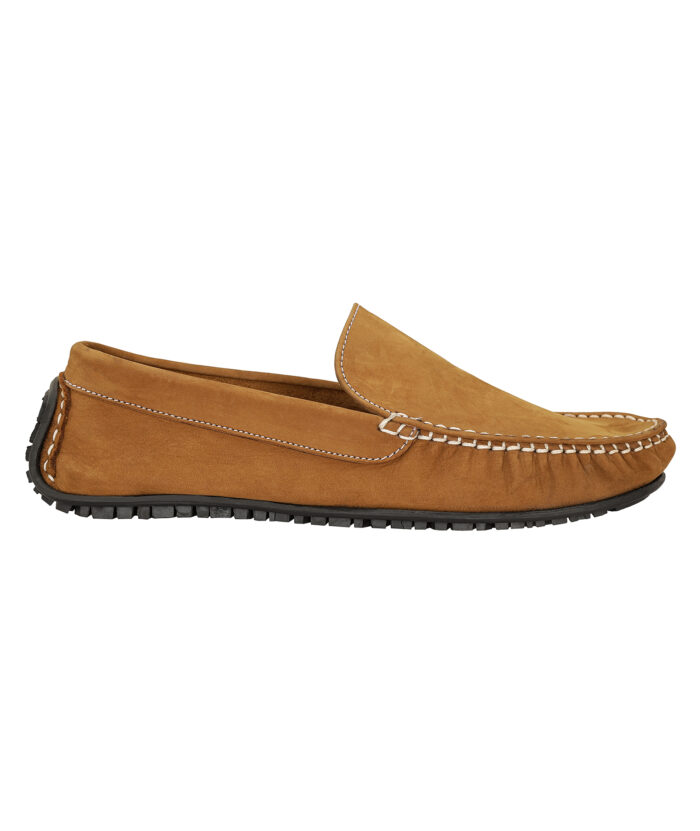 Beige Leather Loafers (Item 5516) - Image 2