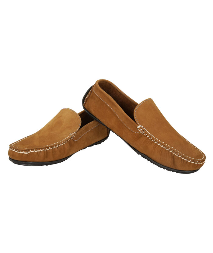 Beige Leather Loafers (Item 5516) - Image 6