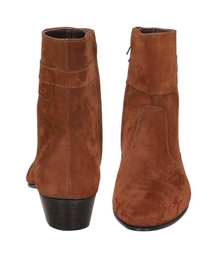 Brown Nubuck Leather Sole Boots (Item 1000) - Image 3