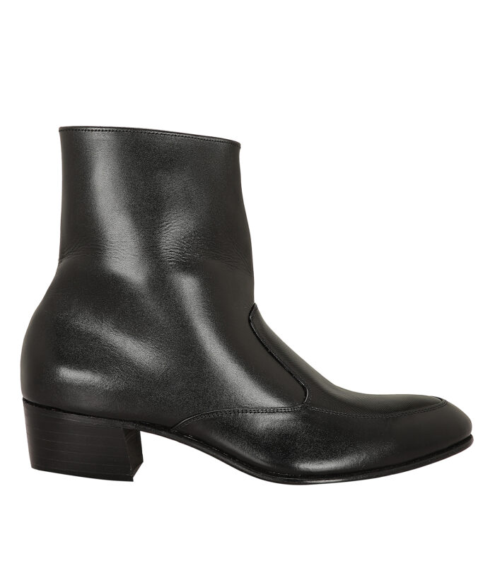 Black Leather Sole Boots (Item 1018) - Image 5