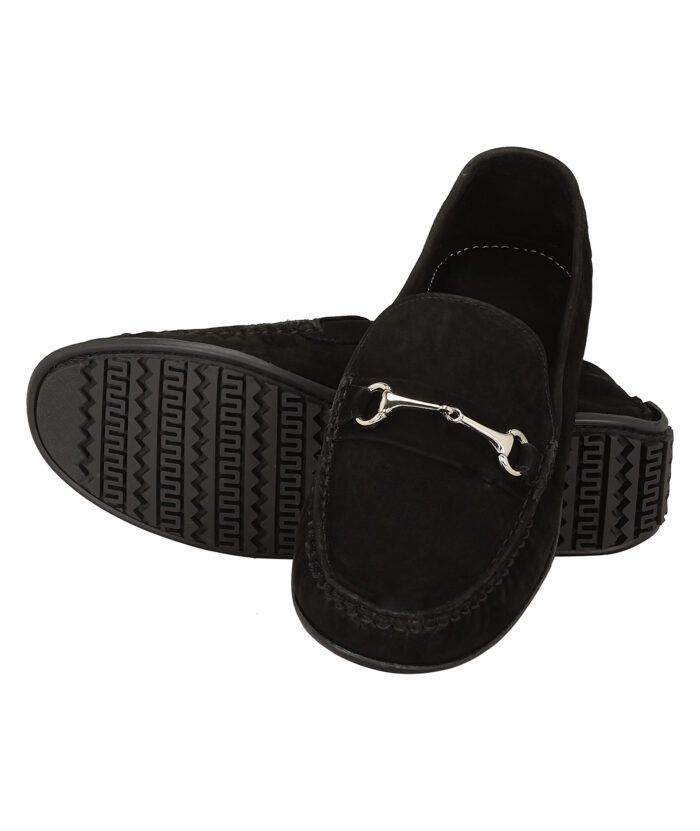 Black Leather Loafers (Item 5517) - Image 5