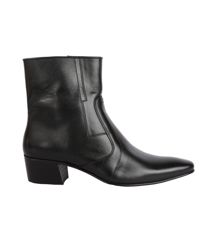 Black Leather Sole Boots (Item 1027) - Image 5