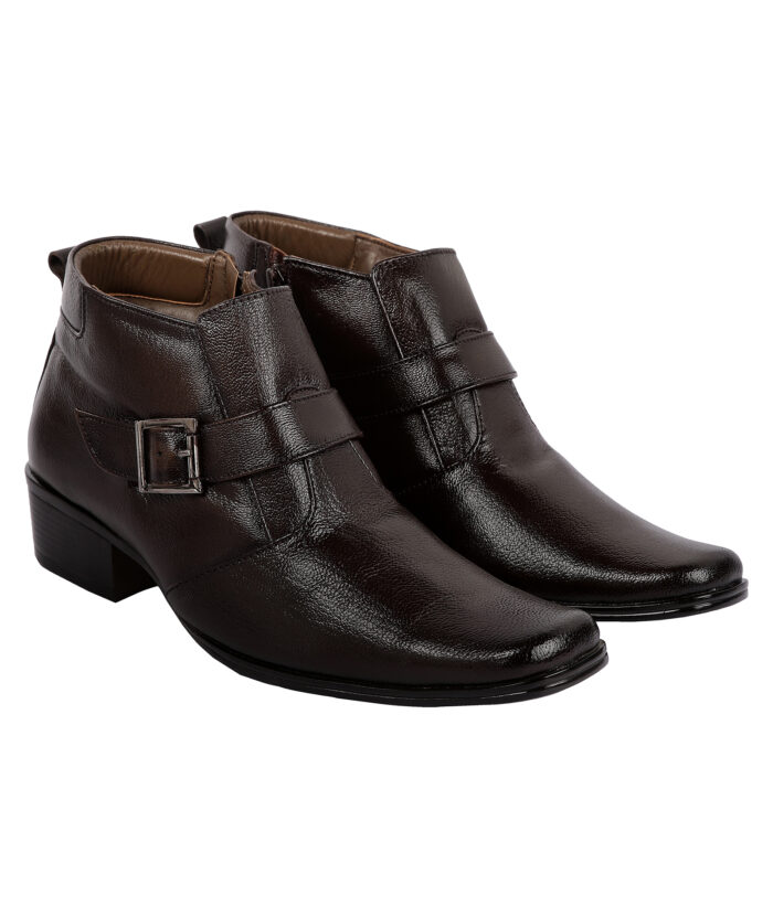 Brown Leather Monk Strap Boots (Item 1110) - Image 5