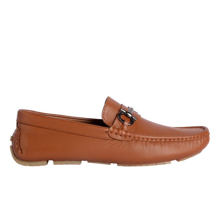 Tan Leather Loafers (Item 3435) - Image 4