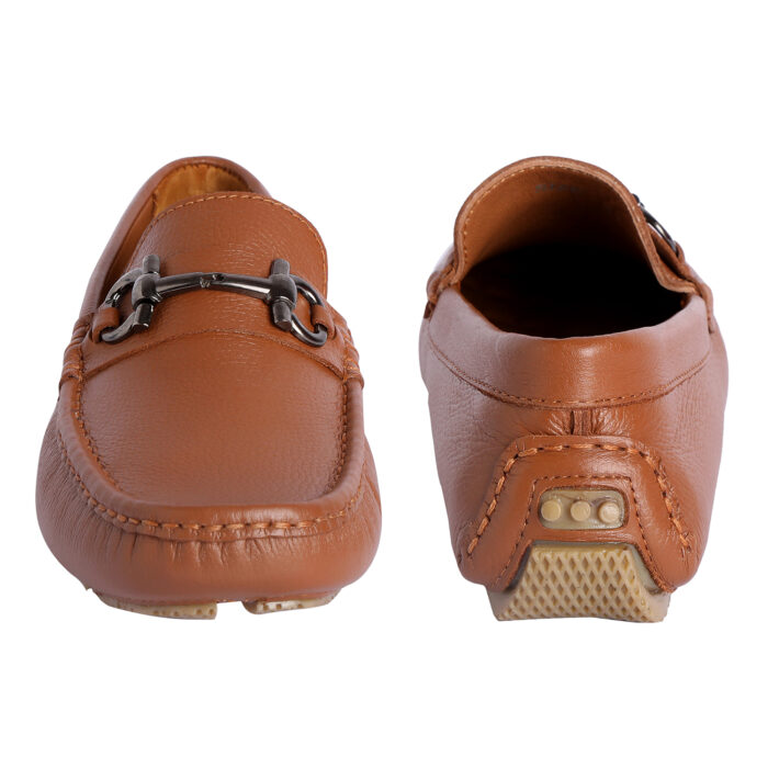 Tan Leather Loafers (Item 3435) - Image 2