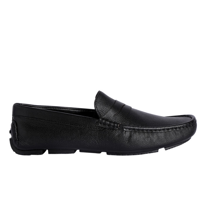 Black Leather Penny Loafers (Item 3432) - Image 5