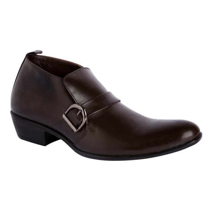 Brown Leather Monk Strap Shoes (Item 1112)