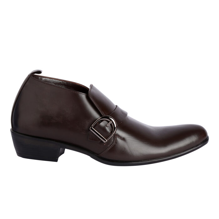 Brown Leather Monk Strap Shoes (Item 1112) - Image 5