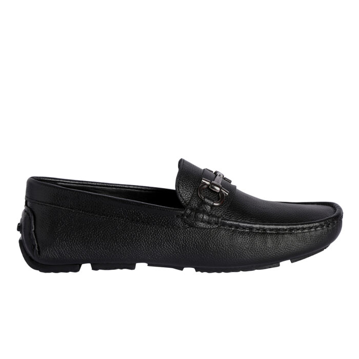 Black Leather Loafers (Item 3435) - Image 2