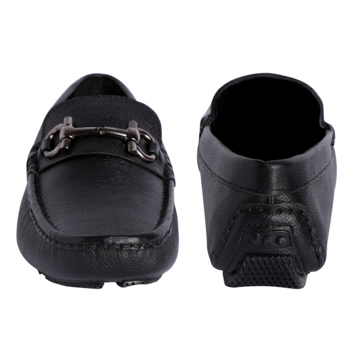 Black Leather Loafers (Item 3435) - Image 3