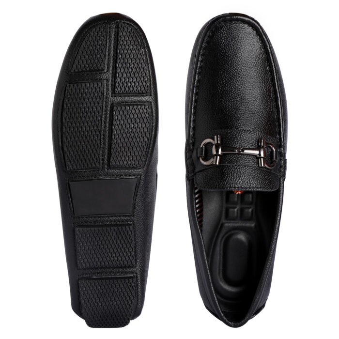 Black Leather Loafers (Item 3435) - Image 4