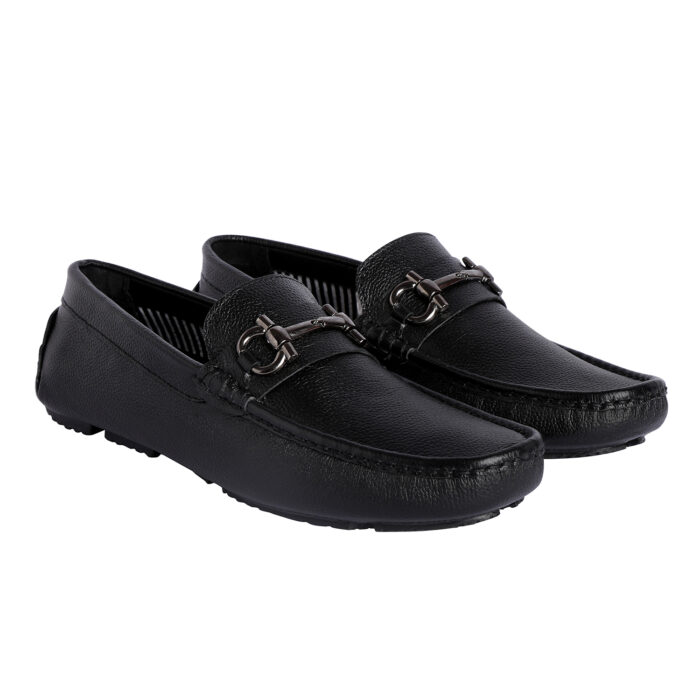 Black Leather Loafers (Item 3435) - Image 5