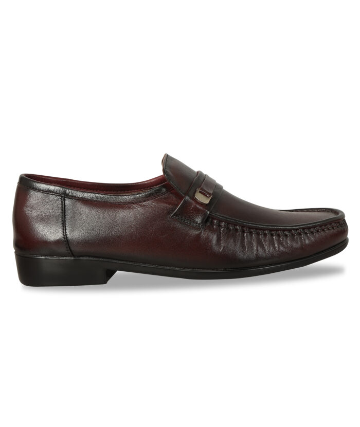 Brown Leather Slip On Shoes (Item 3567) - Image 5