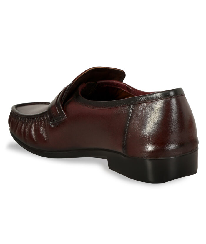 Brown Leather Slip On Shoes (Item 3567) - Image 2