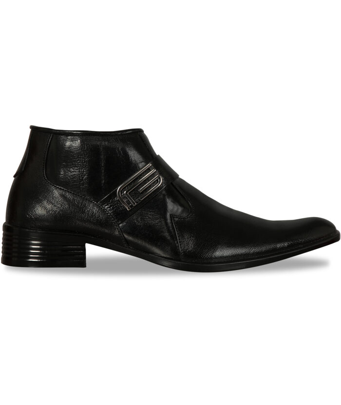 Black Leather Boots (Item 1102) - Image 2