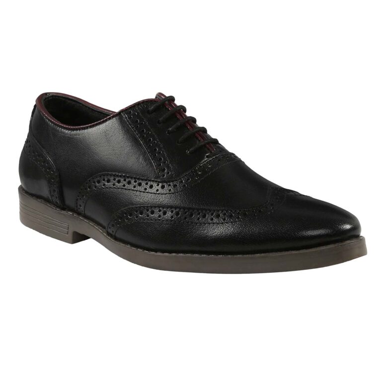 Black Leather Brogues