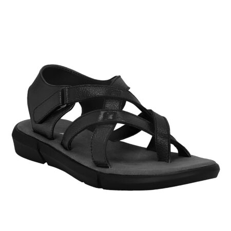 Black Leather Sandals (Item 3219)
