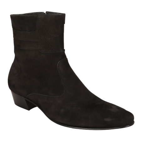 Black Nubuck Leather Sole Boots (Item 1000)